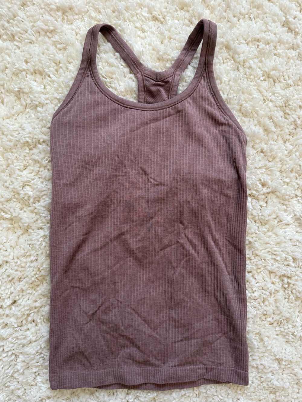 Lululemon Mauve-pink Ribbed Tank Top